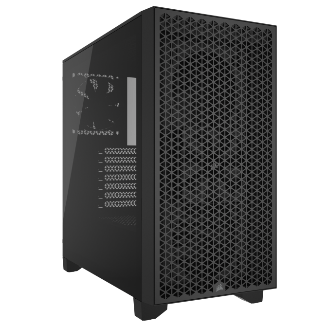Case PC Corsair 3000D Tempered Glass Mid-Tower, Black