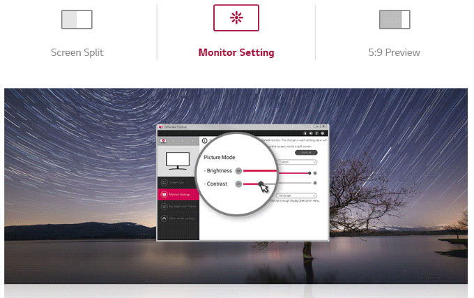 LG 29WN600-W Kiểm soát màn hình