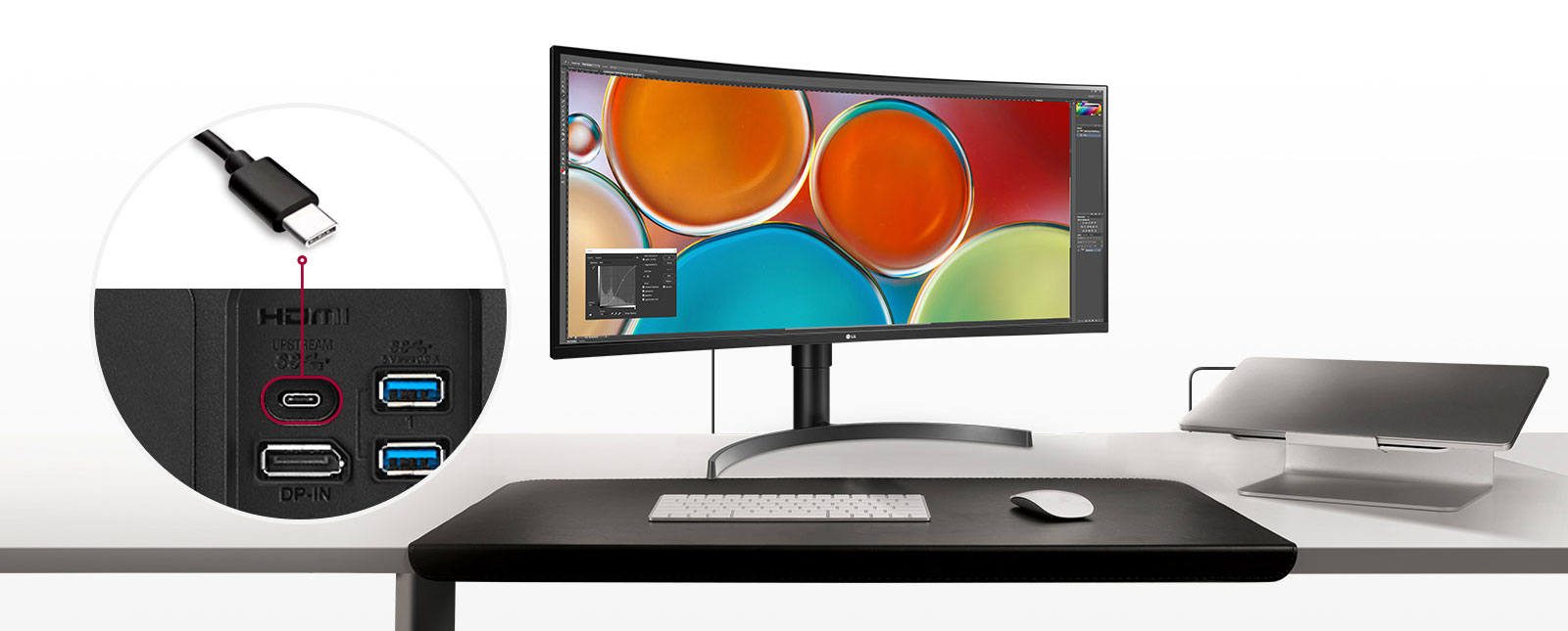 LG 35WN75C-B USB Type C