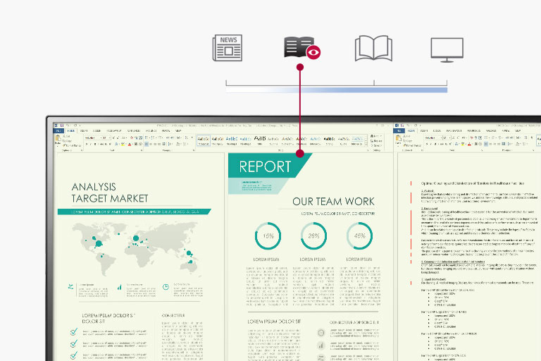 LG 35WN75C-B Chế độ đọc sách