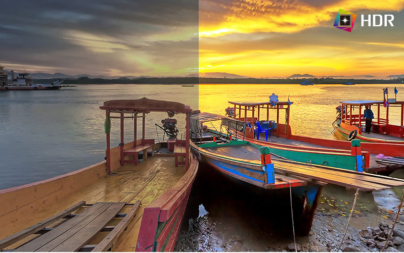 LG 35WN75C-B HDR10 Độ tương phản chi tiết