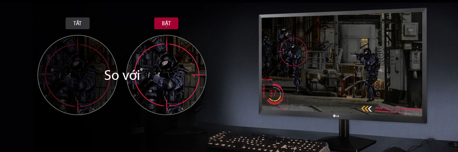 Màn hình LG 22MK430H-B cân bằng sáng tối