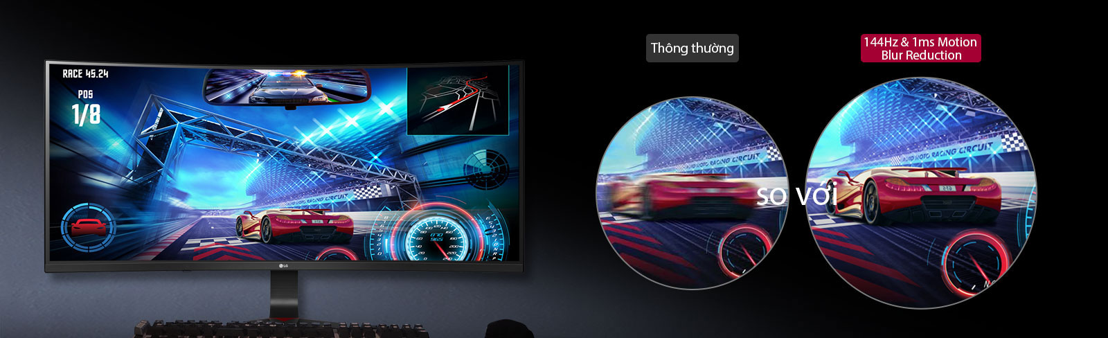 LG 34GL750-B 144Hz Refresh Rate & 1ms MBR