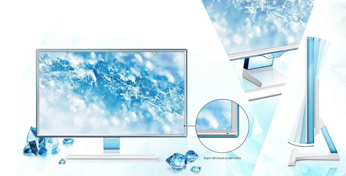 Màn hình Samsung S24E360HL LS24E360HL/XV Không Gian Ấn Tượng với Viền Siêu Mỏng và Sắc Xanh Nhẹ Nhàng