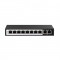 Switch D-Link 10-Port Fast Ethernet Switch with 8 PoE Ports and 2 Uplink Ports DES-F1010P-E