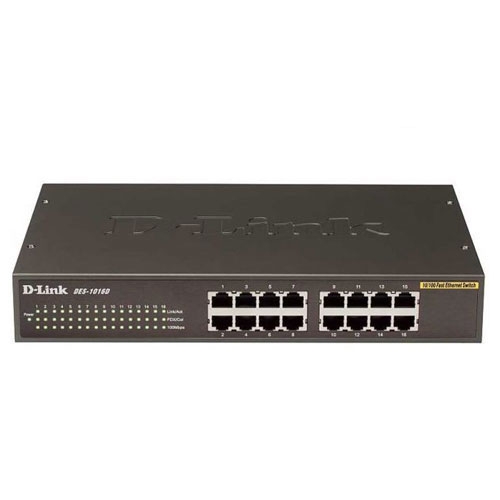Switch D-Link 16-Port 10/100Mbps DES-1016D