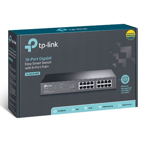 Switch TP-Link 16 cổng Gigabit với 8 cổng PoE TL-SG1016PE