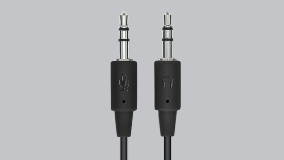 Headphone Logitech H110 kết nối bằng 2 jack cắm
