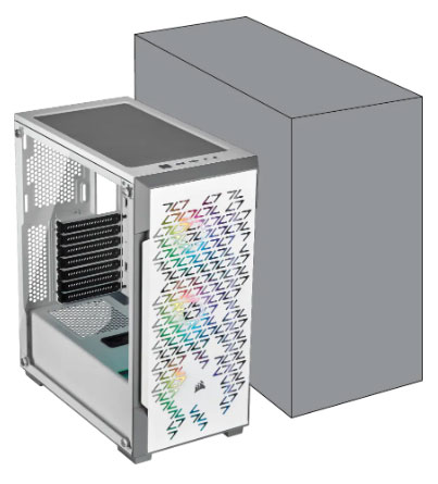 Case PC Corsair iCUE 220T RGB Airflow Tempered Glass Mid-Tower Smart Case — White