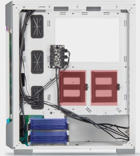 Case PC Corsair iCUE 220T RGB Airflow Tempered Glass Mid-Tower Smart Case — White