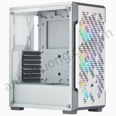 Case PC Corsair iCUE 220T RGB Airflow Tempered Glass Mid-Tower Smart Case — White