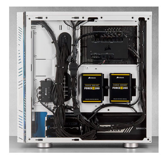 Case PC Corsair 275R Airflow Tempered Glass Mid-Tower Gaming Case — White