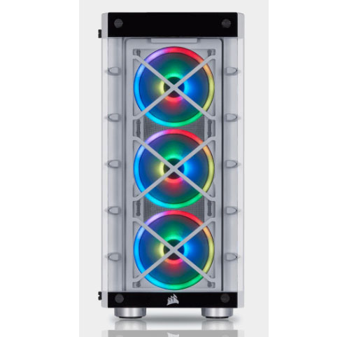 Case PC Corsair iCUE 465X RGB Mid-Tower ATX Smart Case — White