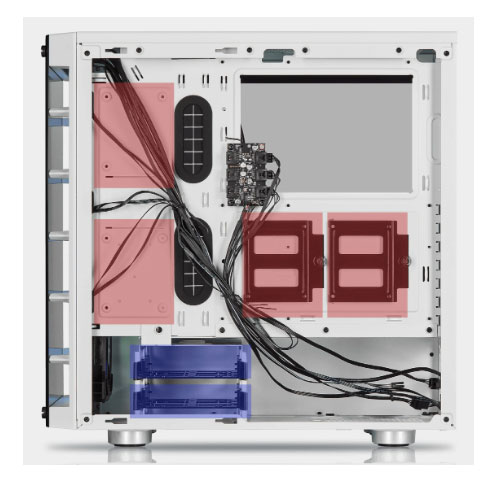 Case PC Corsair iCUE 465X RGB Mid-Tower ATX Smart Case — White