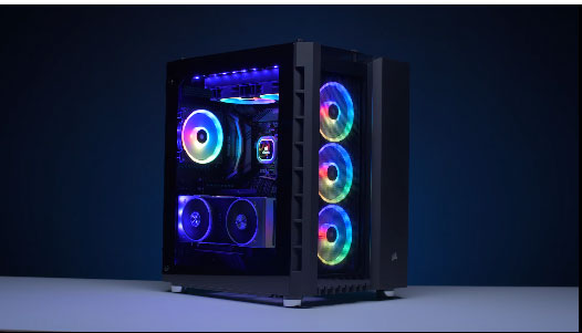 Case PC Corsair Crystal Series 680X RGB ATX High Airflow Tempered Glass Smart Case — White