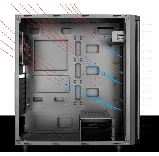 Case PC Deepcool D-Shield V2