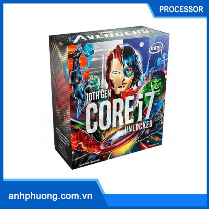 CPU Intel Core i7-10700KA Avengers Edition (16MB, 3.80Ghz upto 5.10Ghz, 8 Nhân, 16 Luồng)
