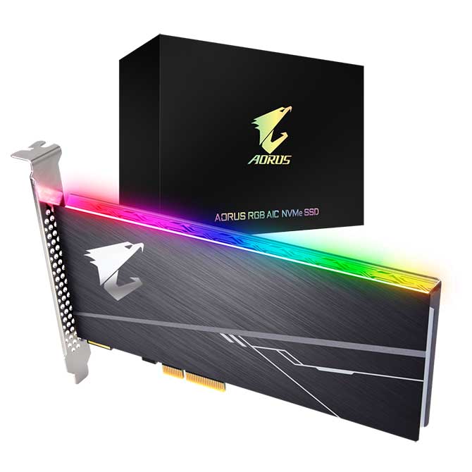 SSD Gigabyte AORUS RGB AIC NVMe 1TB GP-ASACNE2100TTTDR