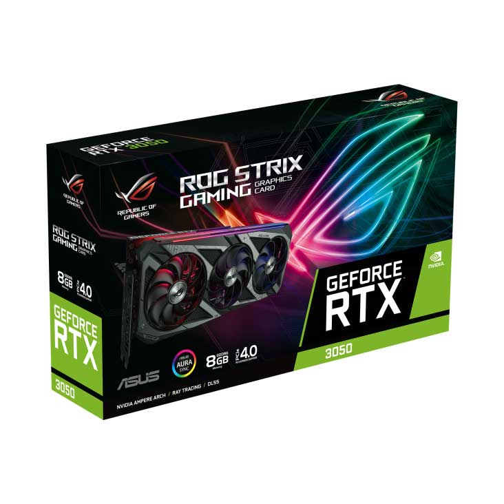 Card màn hình Asus ROG-STRIX-RTX3050-8G-GAMING