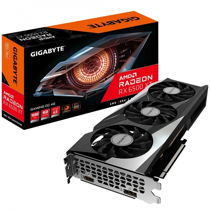 Card màn hình Gigabyte Radeon RX 6500 XT GAMING OC 4G