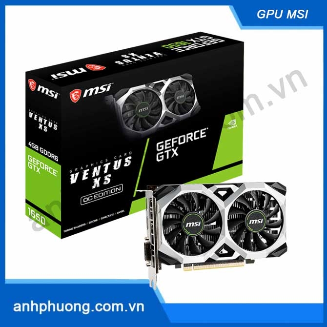 Card màn hình MSI GTX 1650 D6 VENTUS XS OC