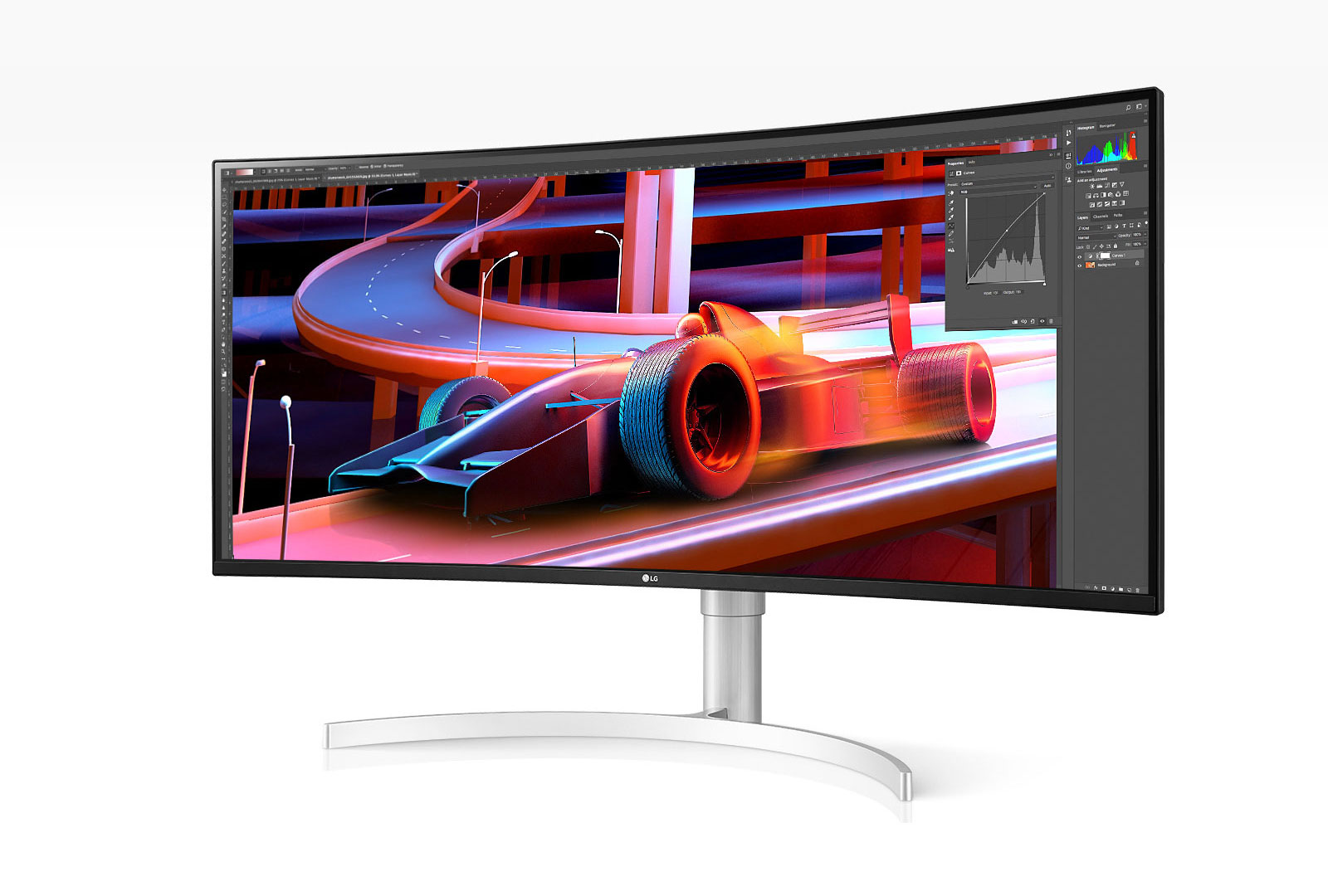 Màn hình LG 38WN95C-W 38 inch UltraWide QHD + IPS với kết nối Thunderbolt 3