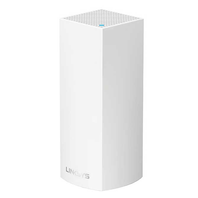 Router Linksys WHW0301-AH Velop Intelligent Mesh WiFi System, Tri-Band, 1-Pack White (AC2200)