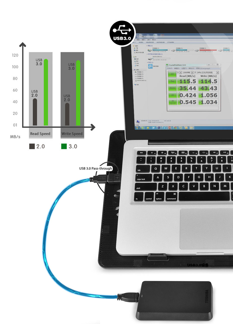 Đế tản nhiệt Notebook Deepcool U PAD