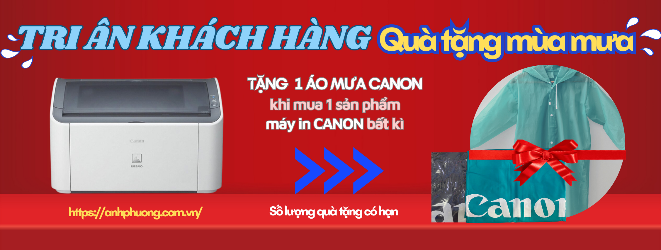 Tri ân khách hàng, Quà tặng mùa mưa